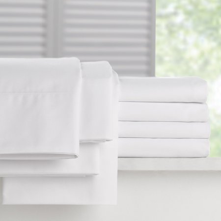 WESTPOINT HOSPITALITY Fitted Sheet Milm 54x80x12 Wht, 12PK 1A38096